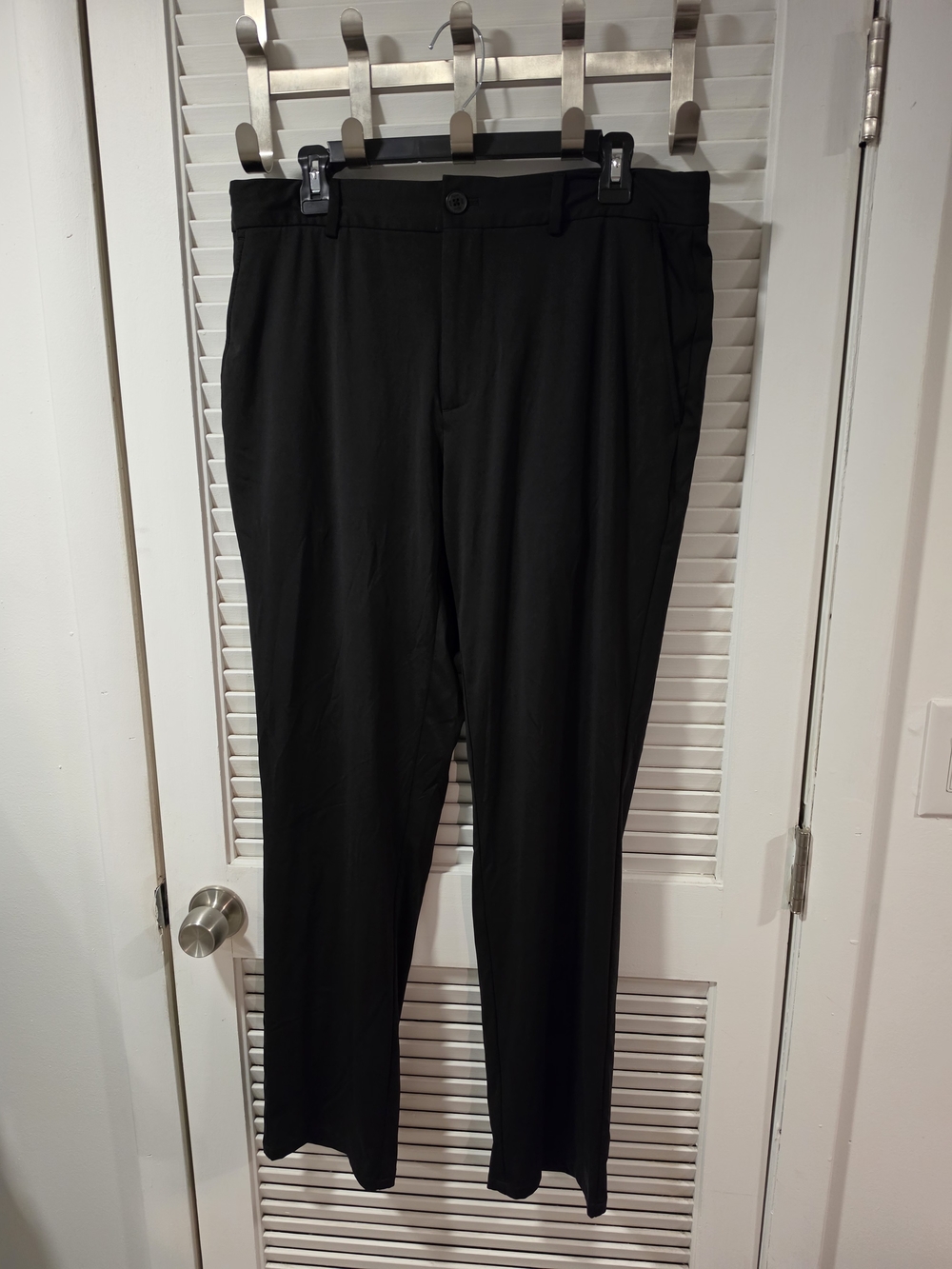 Johnston & Murphy Men's Black Straight Pants
